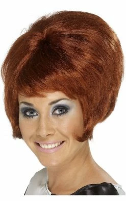 Smiffys 60s Beehive Wig AUBURN All Themes