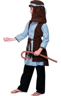 Smiffys Childrens Shepherd Nativity Costume And Staff