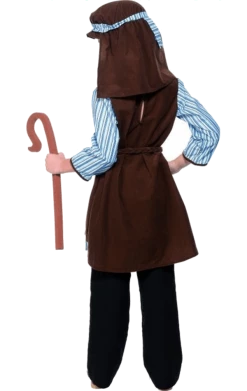 Smiffys Childrens Shepherd Nativity Costume And Staff
