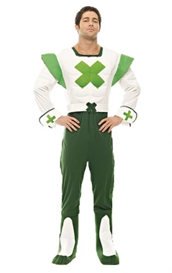 Orion Costumes Adult Green Cross Code Man Costume