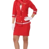 Orion Costumes Adult Sizzling Red Air Hostess Costume All Themes