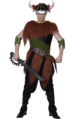 Bristol Novelty Adult Fur Viking Man Costume