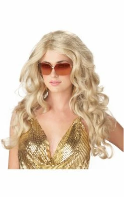 California Costumes All Themes Sexy Super Model Blonde Wig