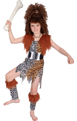 Bristol Novelty All Themes Child Cavegirl And Wig Costume