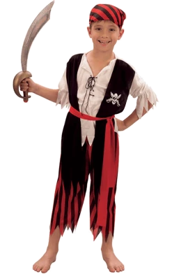 Bristol Novelty Childrens Pirate Boy Jim Costume All Themes