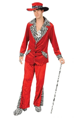 Orion Costumes Mens Costumes Adult Red Pimp Costume