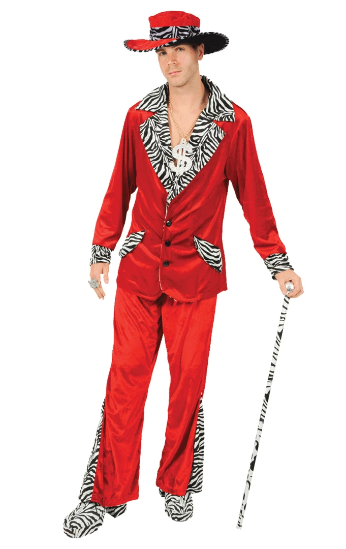 Orion Costumes Mens Costumes Adult Red Pimp Costume 3 Orion Costumes Mens Costumes Adult Red Pimp Costume