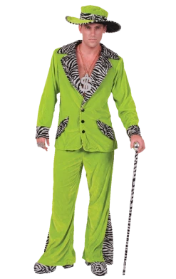 Orion Costumes Adult Green Pimp Costume Mens Costumes