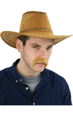 Bristol Novelty Leather Stitched Western Hat