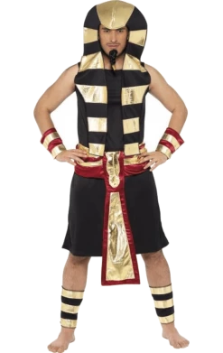 Smiffys All Themes Egyptian Pharaoh Costume - Black