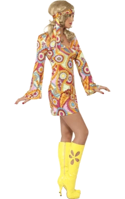 Smiffys All Themes Adult 60s Hippie Costume