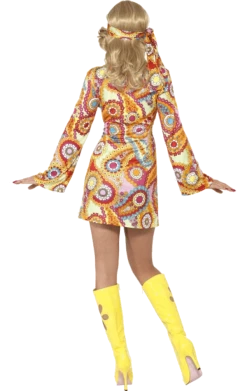 Smiffys All Themes Adult 60s Hippie Costume