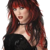 California Costumes Red And Black Tempting Tresses Wig All Themes