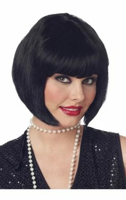 California Costumes Womens Black Flapper Wig All Themes