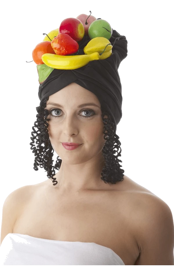 Bristol Novelty All Themes Adult Fruit Hat With Hair 3 Bristol Novelty All Themes Adult Fruit Hat With Hair