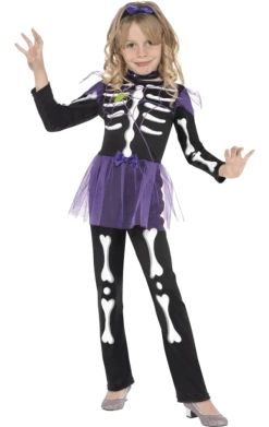 Smiffys Child Skellie Punk Girl Costume