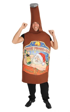 Orion Costumes All Themes Mens Father Pissed-Mas Beer Bottle Costume