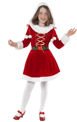 Smiffys Child Little Miss Santa Costume
