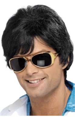 Smiffys Adult 70s Black Wig All Themes