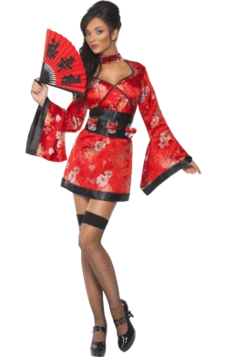 Smiffys All Themes Adult Fever Vodka Geisha Costume