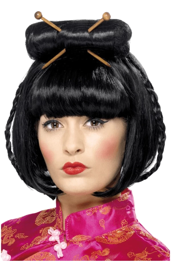 Smiffys Adult Oriental Lady Wig All Themes 3 Smiffys Adult Oriental Lady Wig All Themes