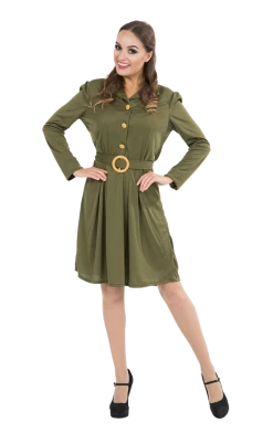 Orion Costumes Womens Costumes Adult WW2 1940s Military Dress