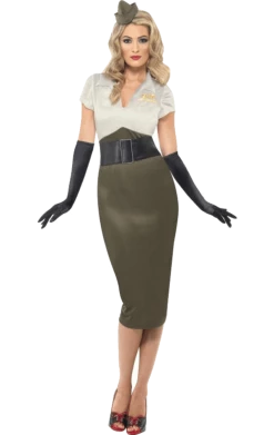 Smiffys All Themes 1940s Army Girl Costume
