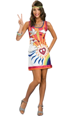 Rubies All Themes Hippie Dress Costume (Daydreamer)