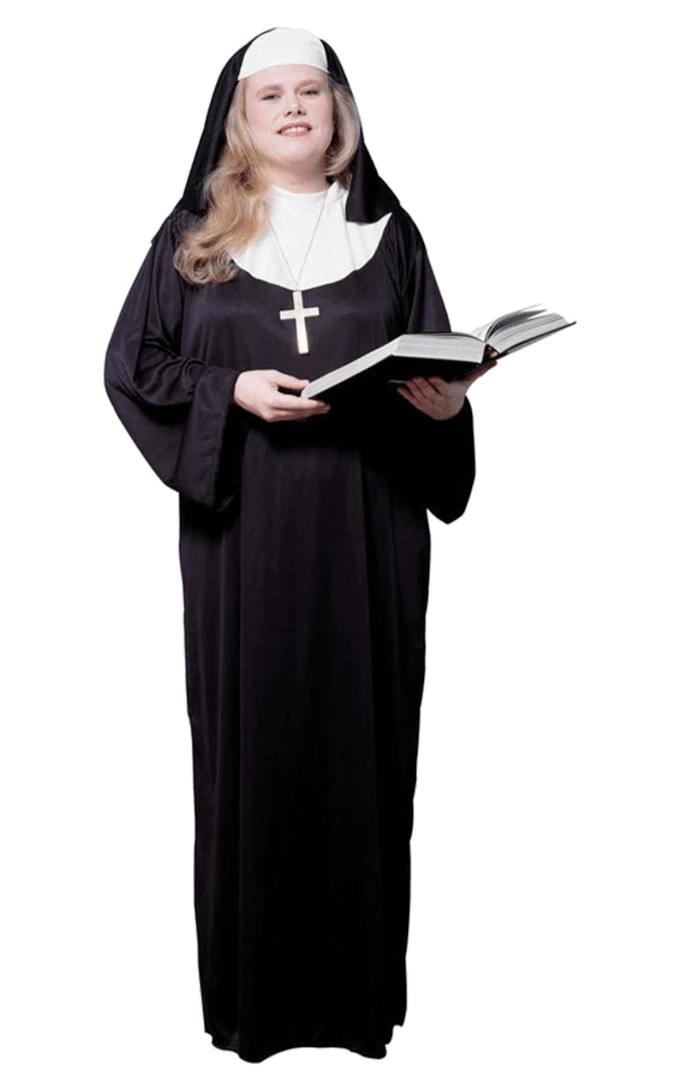 Morris Costumes All Themes Nun Outfit (Plus Size) 3 Morris Costumes All Themes Nun Outfit (Plus Size)