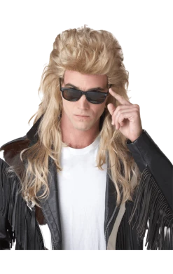 California Costumes Blonde Mullet Wig All Themes