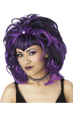 Palmer Evil Sorceress Wig Black/Purple All Themes