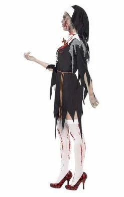 Smiffys All Themes Womens Zombie Nun Costume