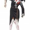 Smiffys All Themes Womens Zombie Nun Costume