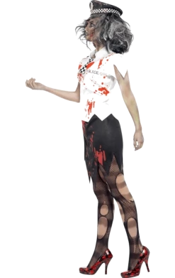 Smiffys Zombie Policewoman Costume