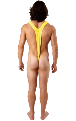 Orion Costumes Adult Borat Yellow Mankini Swimsuit