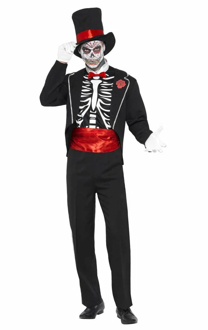 Smiffys Mens Day Of The Dead Costume 3 Smiffys Mens Day Of The Dead Costume