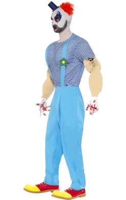 Smiffys All Themes Adult Bubbles The Clown Outfit
