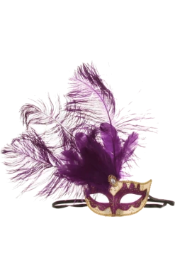 Smiffys All Themes Purple Venetian Facepiece