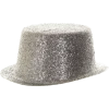 Bristol Novelty Silver Glitter Top Hat All Themes
