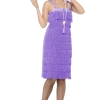 Smiffys All Themes Ladies Stunning Purple Flapper Dress