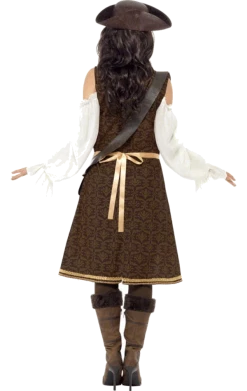 Smiffys All Themes Ladies High Seas Pirate Wench Costume