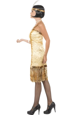 Smiffys Gold Flapper Costume
