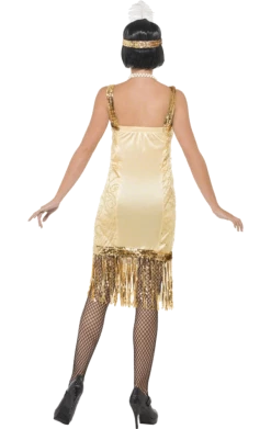 Smiffys Gold Flapper Costume