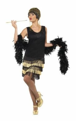Smiffys Womens Fringe Flapper Dress All Themes
