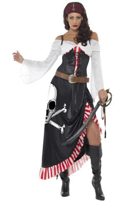 Smiffys All Themes Womens Sultry Pirate Lady Costume