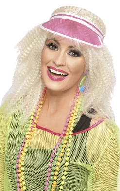 Smiffys All Themes Womens Pink Poker Visor Hat