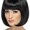 Smiffys All Themes Long Bob Wig (Black)