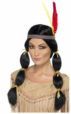 Smiffys Womens Indian Wig