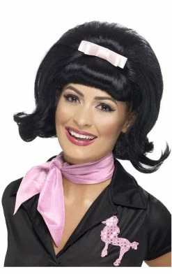 Smiffys Black 50s Wig All Themes