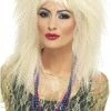 Smiffys Crimp 80s Wig Blonde All Themes